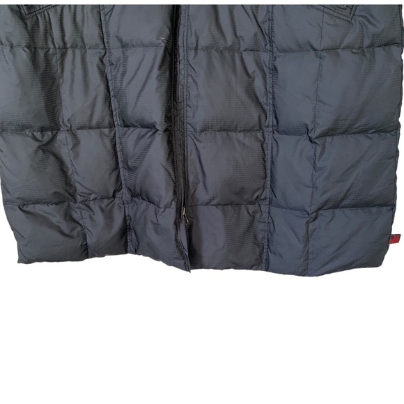 𝅺woolrich Down Filled Belted Long Puffer Jacket Black Women’s Size Large - Picture 7 of 15